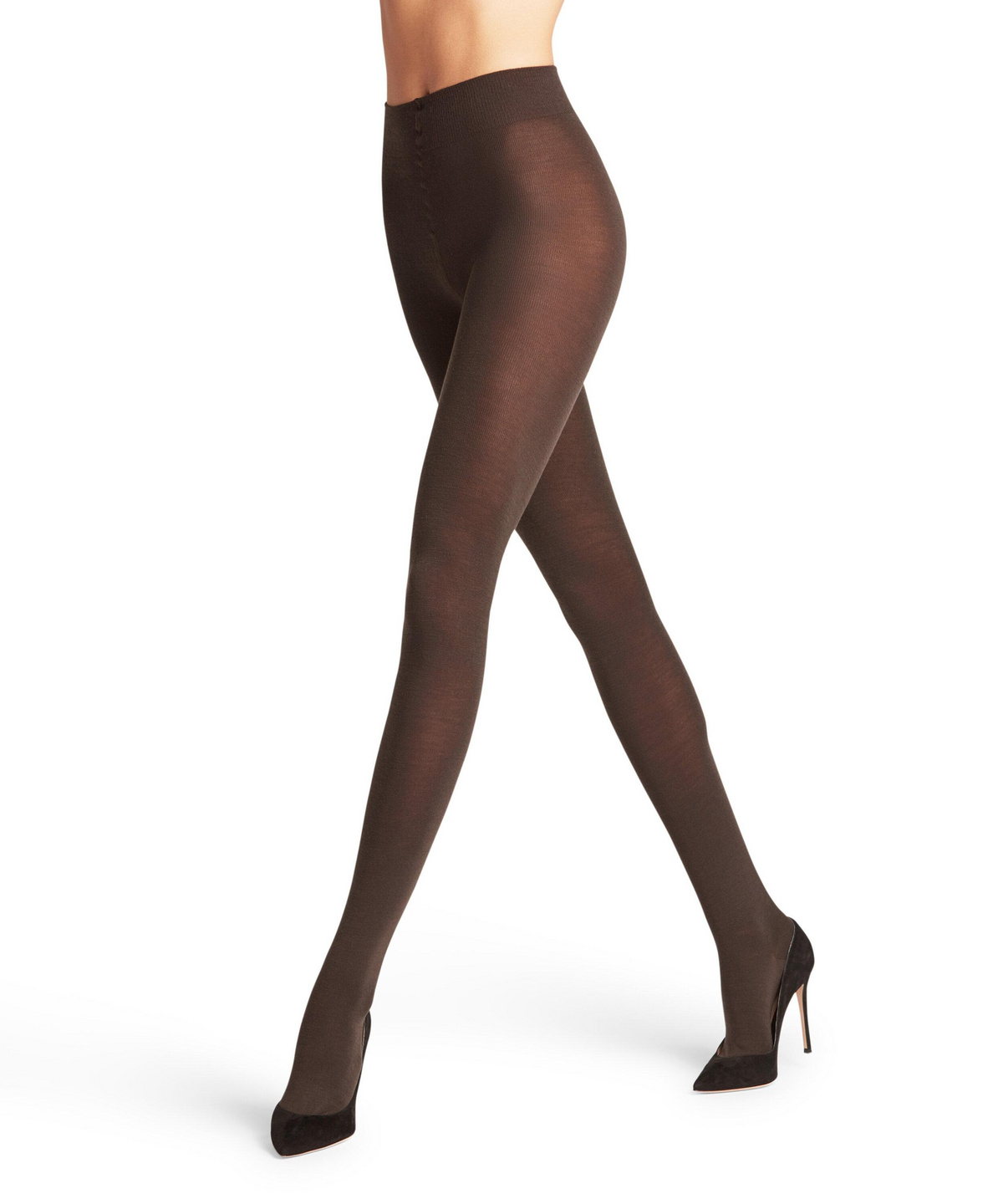 Buy Dark Brown Knitted Winter Tights Online - Shop for W
