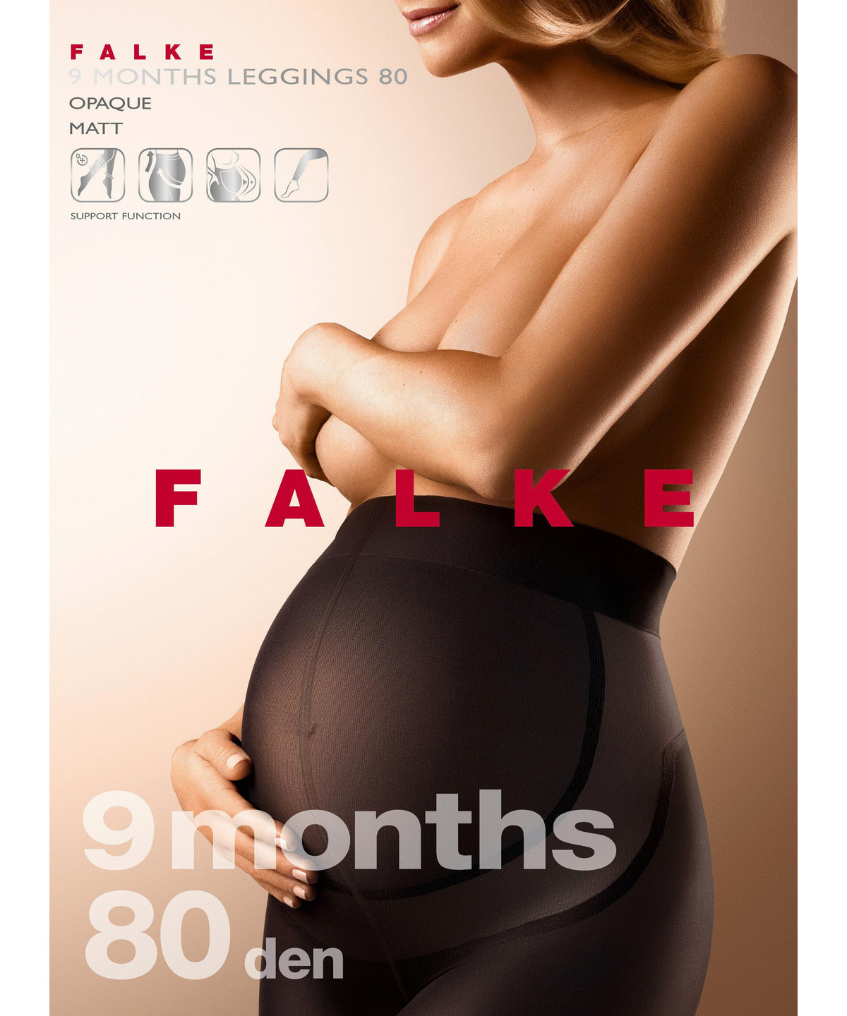 Falke 9 months 80 Legging sculptant Femme 80 DEN Bleu (Marine 6179) 40  (Taille fabricant: M) 