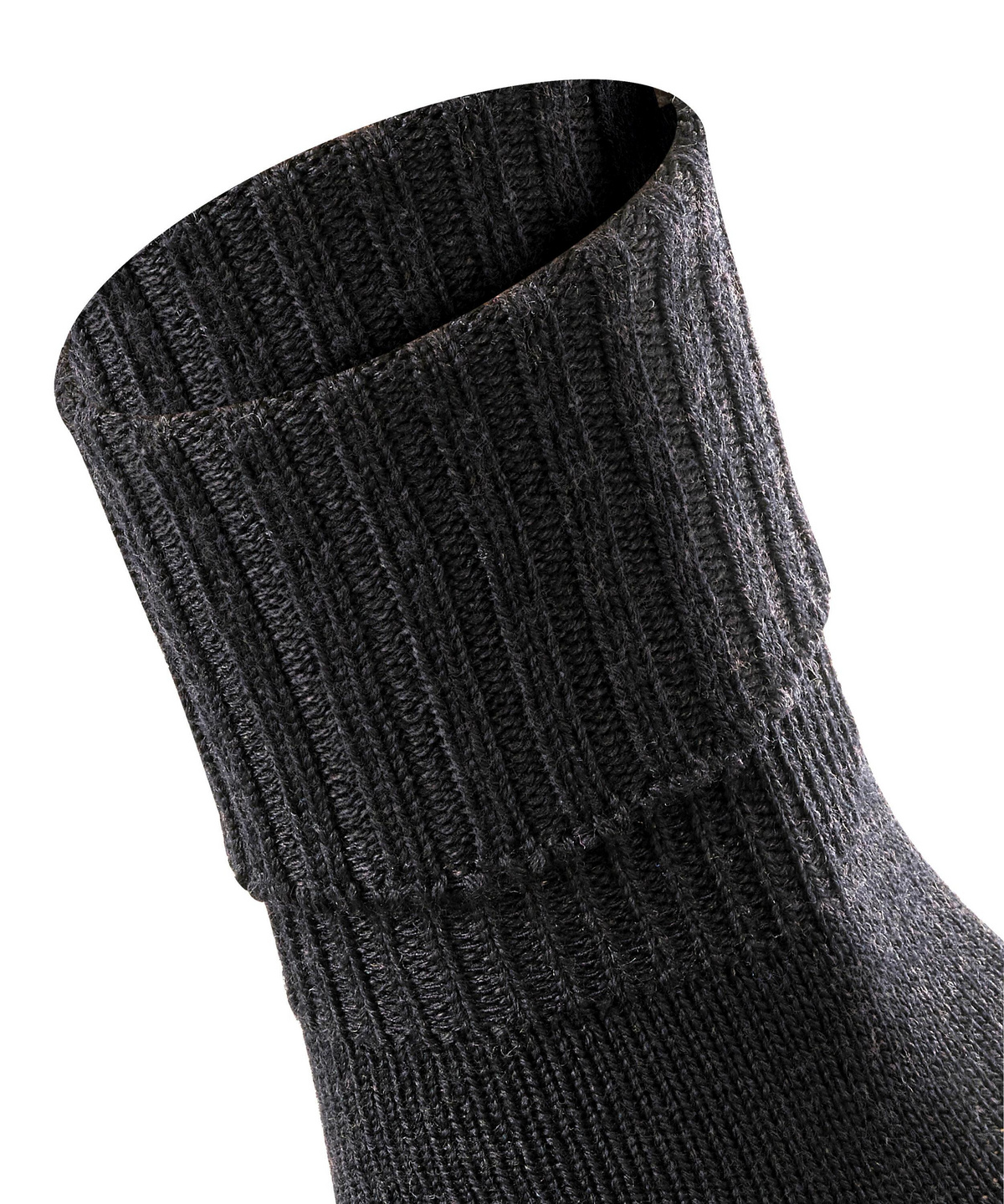 Ankle Socks Rib (Black) | FALKE