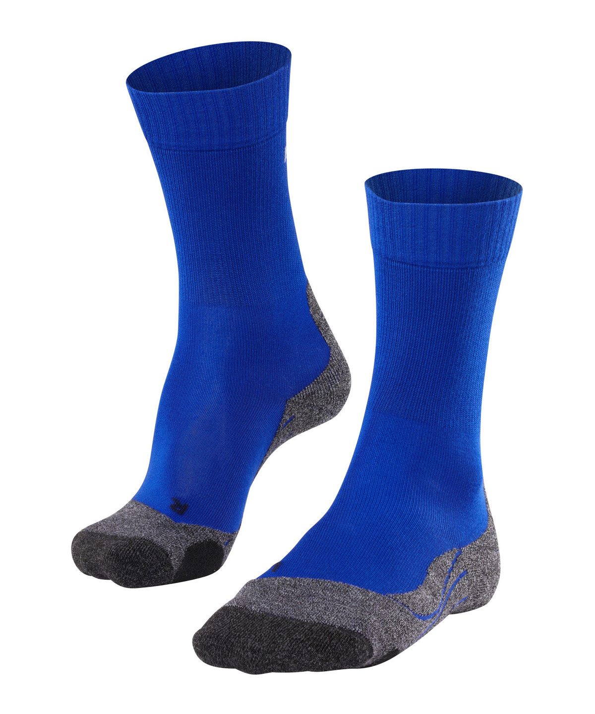 FALKE No. 2 Calzini Lunghi Uomo Al Ginocchio In Cachemire – Tinta Unita Blu Melange, Taglia 41-42