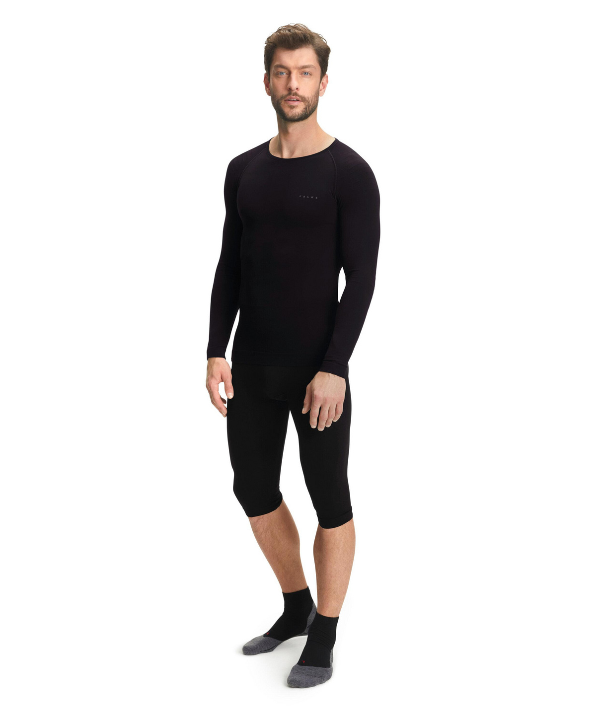 Warm MEN LONGSLEEVED SHIRT TIGHT FIT (Black)