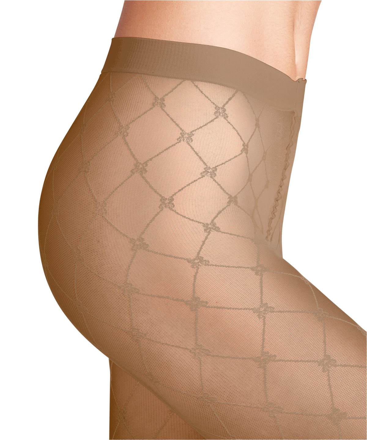 Natural Beige Black Zigzag 3D Pattern Women Hosiery Thicker Tights  Pantyhose T47