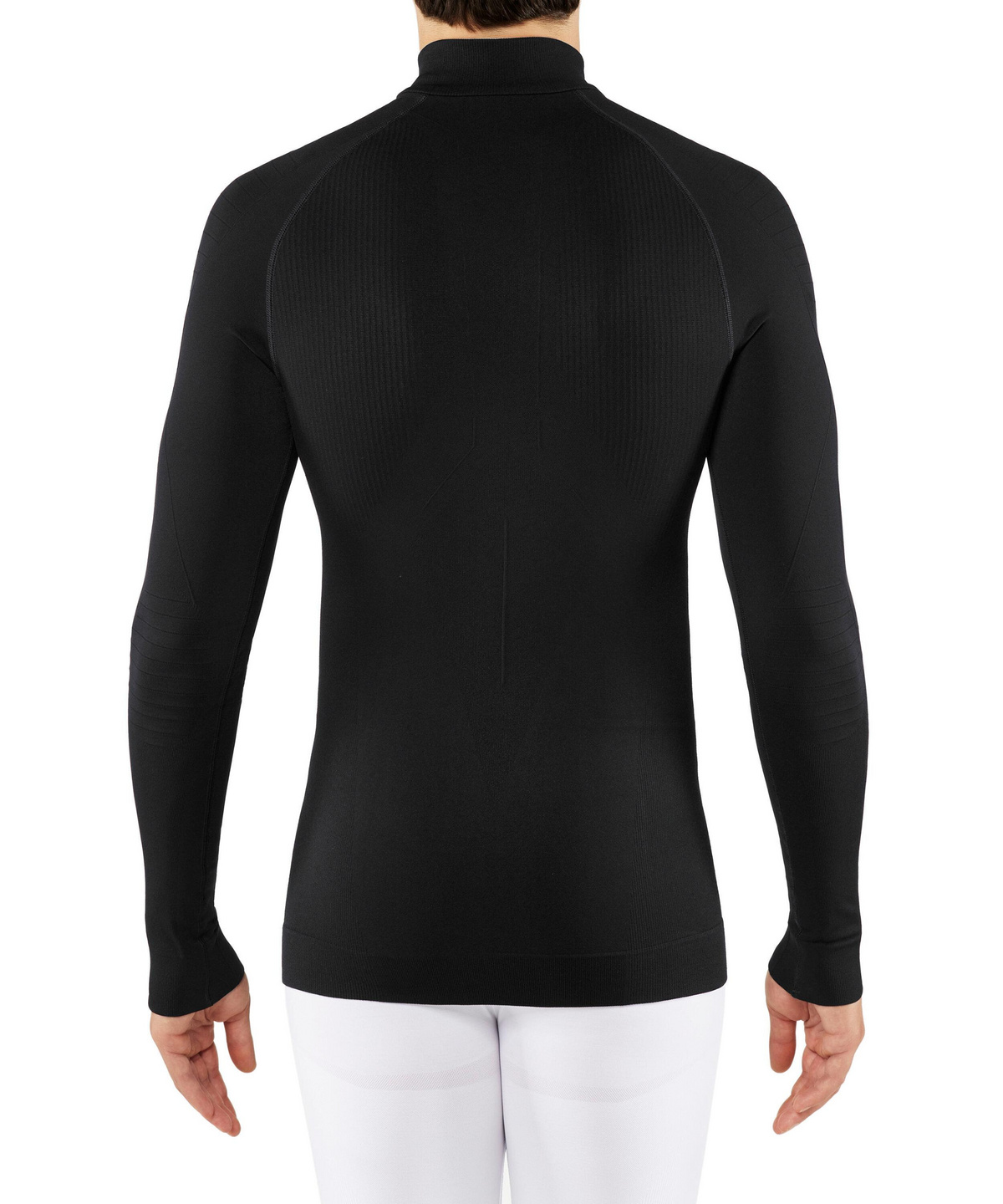 Maximum Warm MEN ZIP SHIRT TIGHT FIT (Black) | FALKE