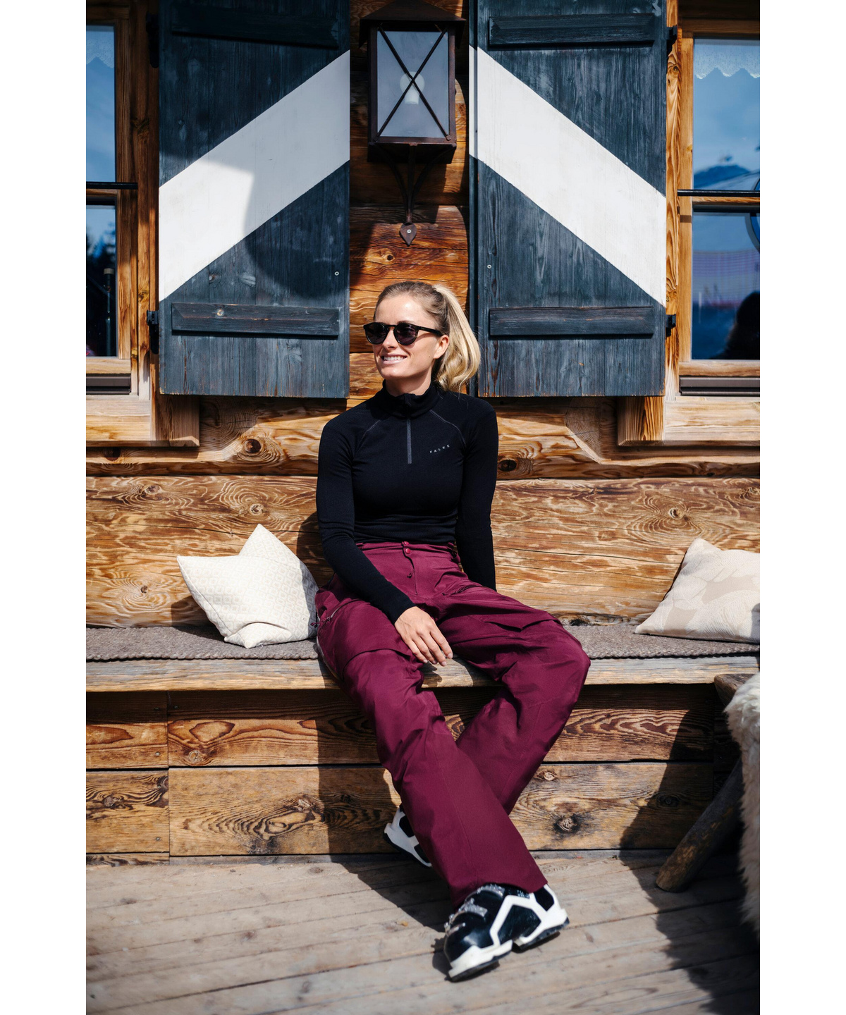 Women Long-sleeve shirt Maximum Warm (Black)