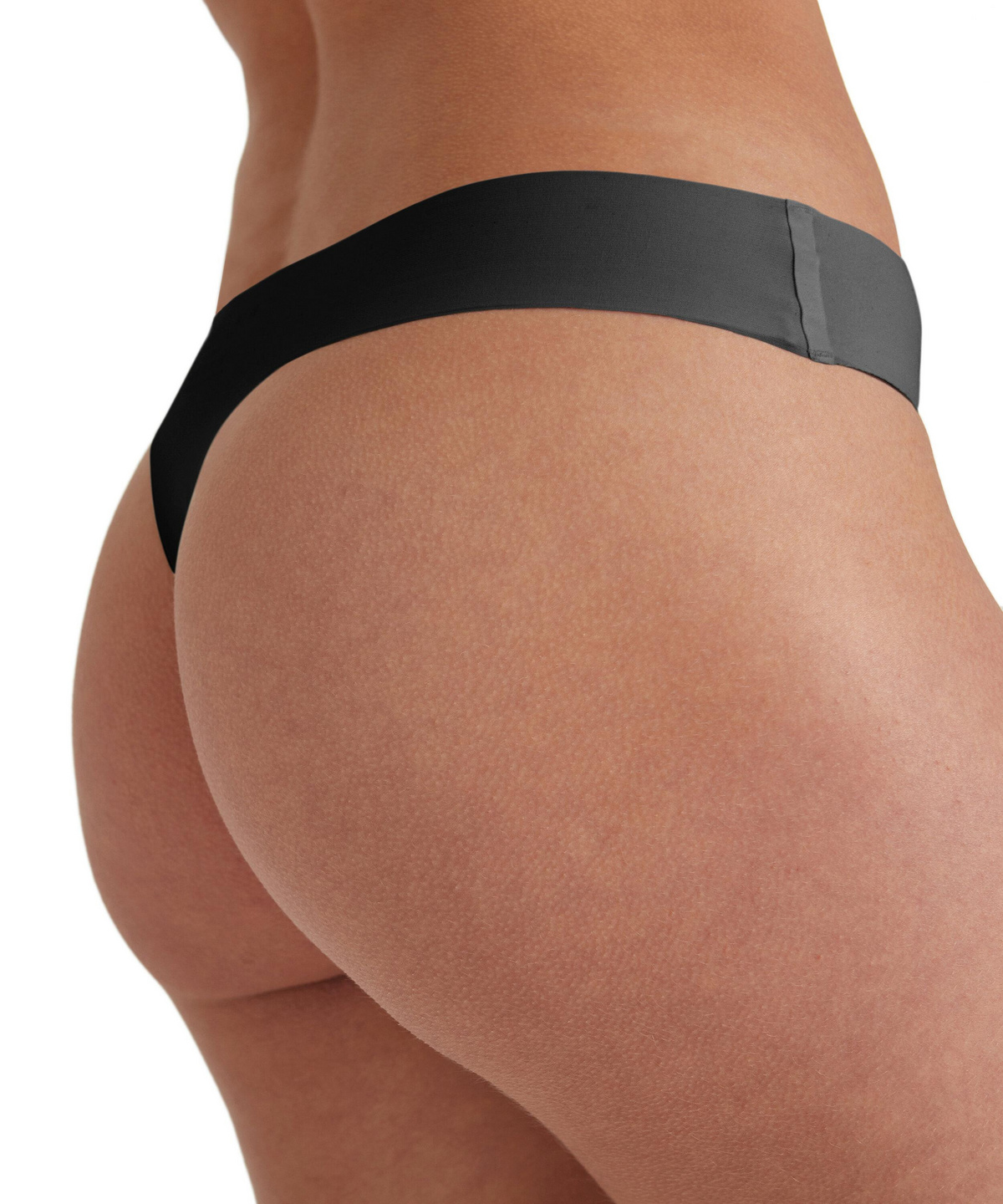 2-Pack Women Thong Daily Invisible (Black)