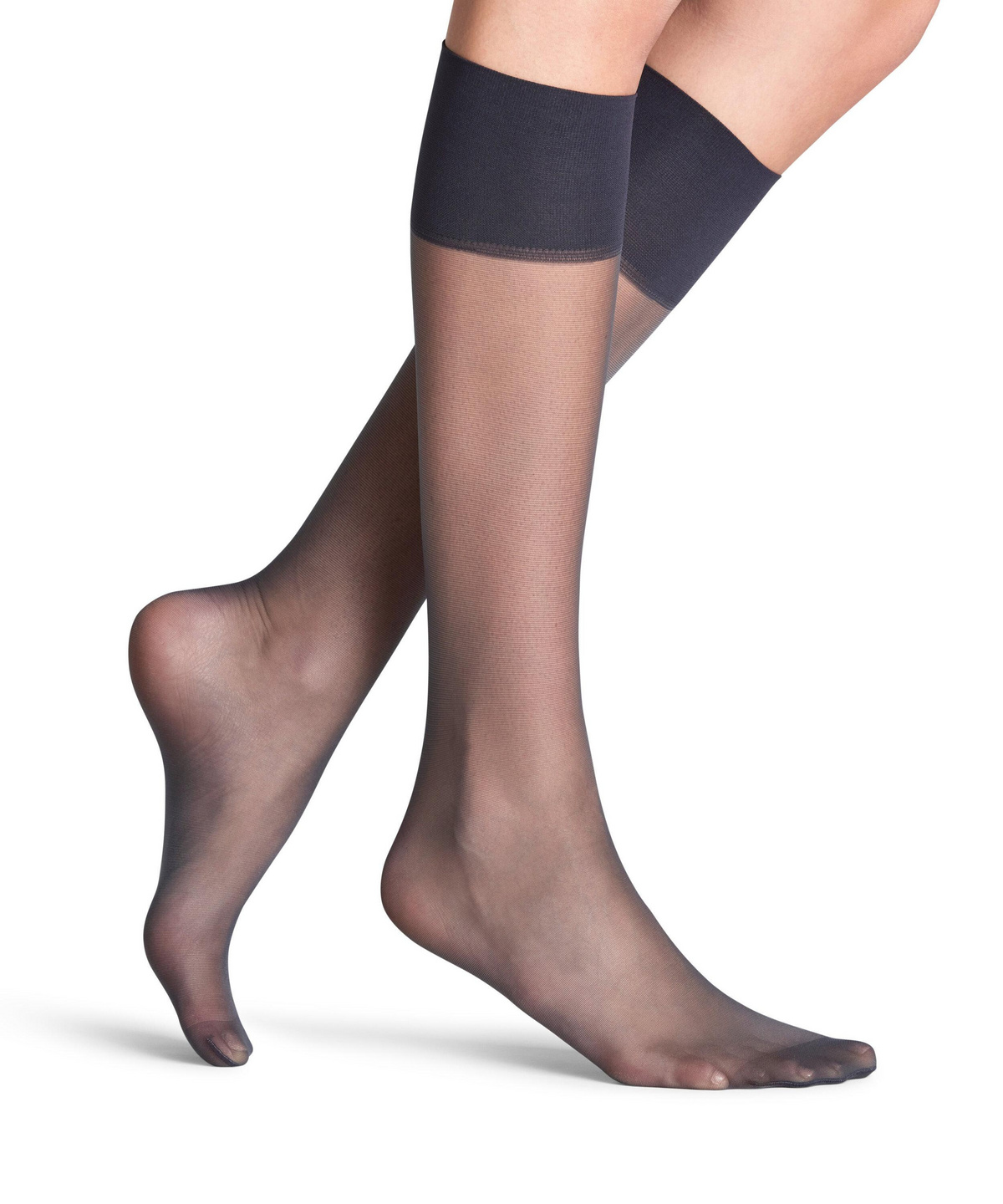 Women's 20 denier matt knee-high socks - Grey