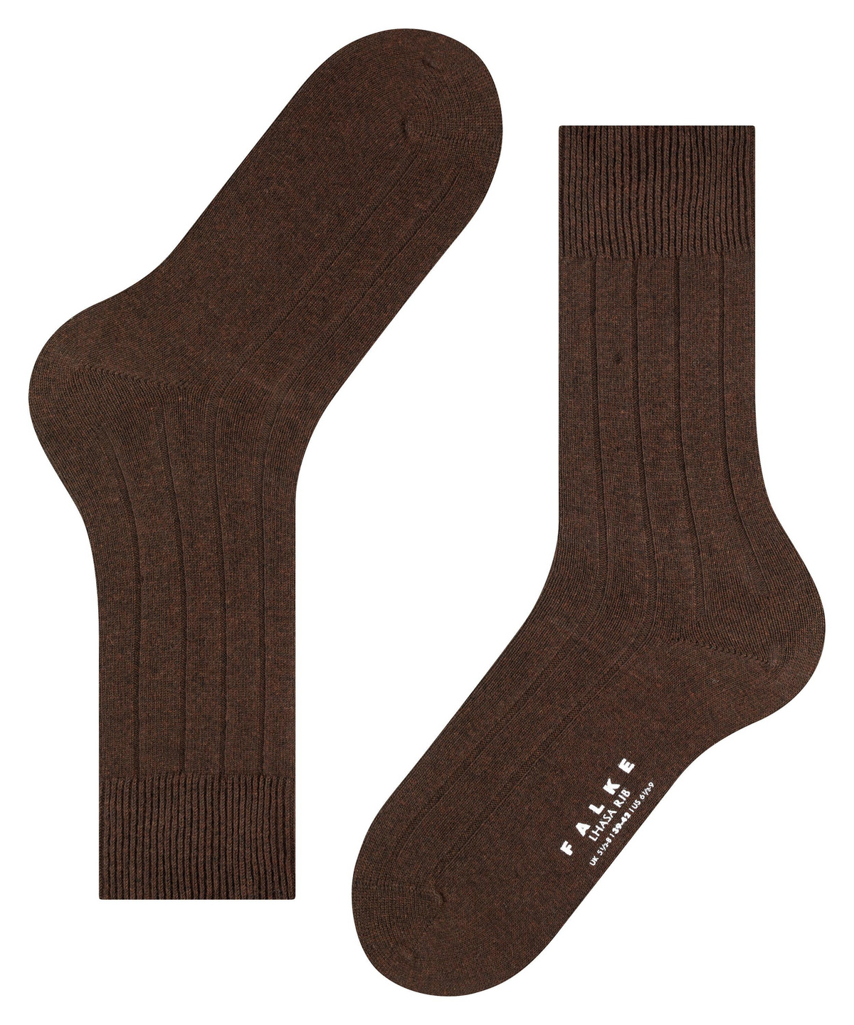 FALKE Heren Kniekousen Milano M Kh katoen lang eenkleurig 1 paar, Grijs Anthracite Melange 3190, 43-44