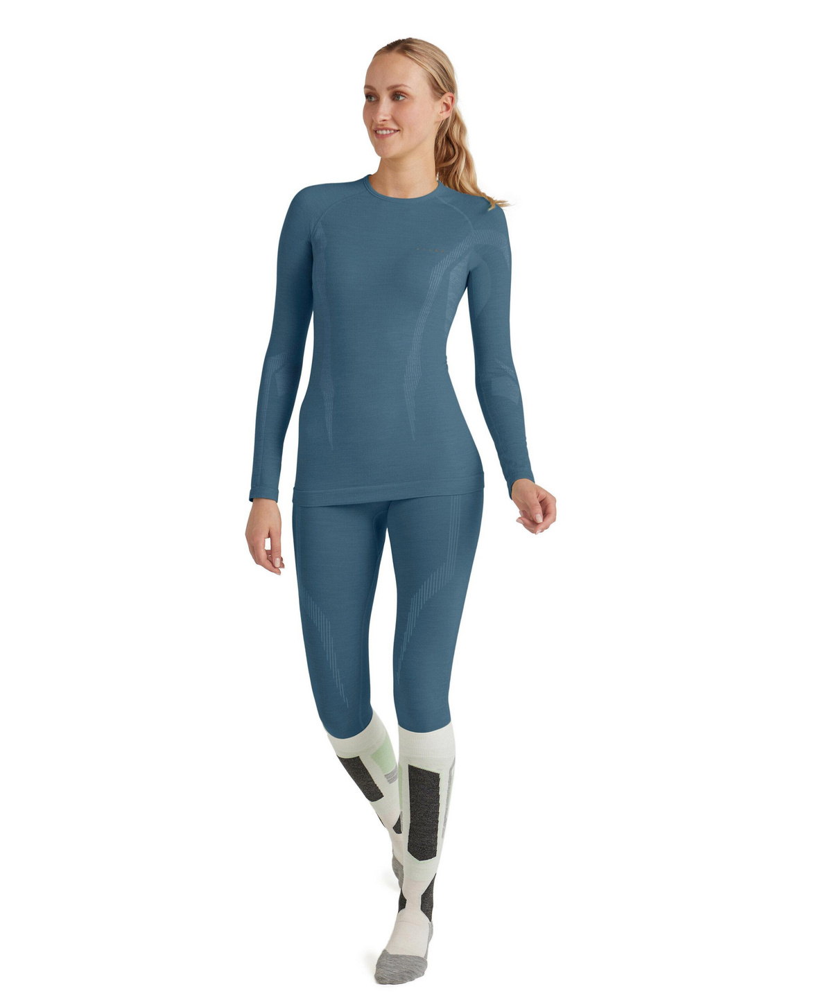 (取寄) ファルケ レディース ESS スポーツ ウール テック ロング スリーブ Falke women ESS Sport Wool Tech Long Sleeve Black Women Long-sleeve shirt Wool-Tech (Green) | FALKE