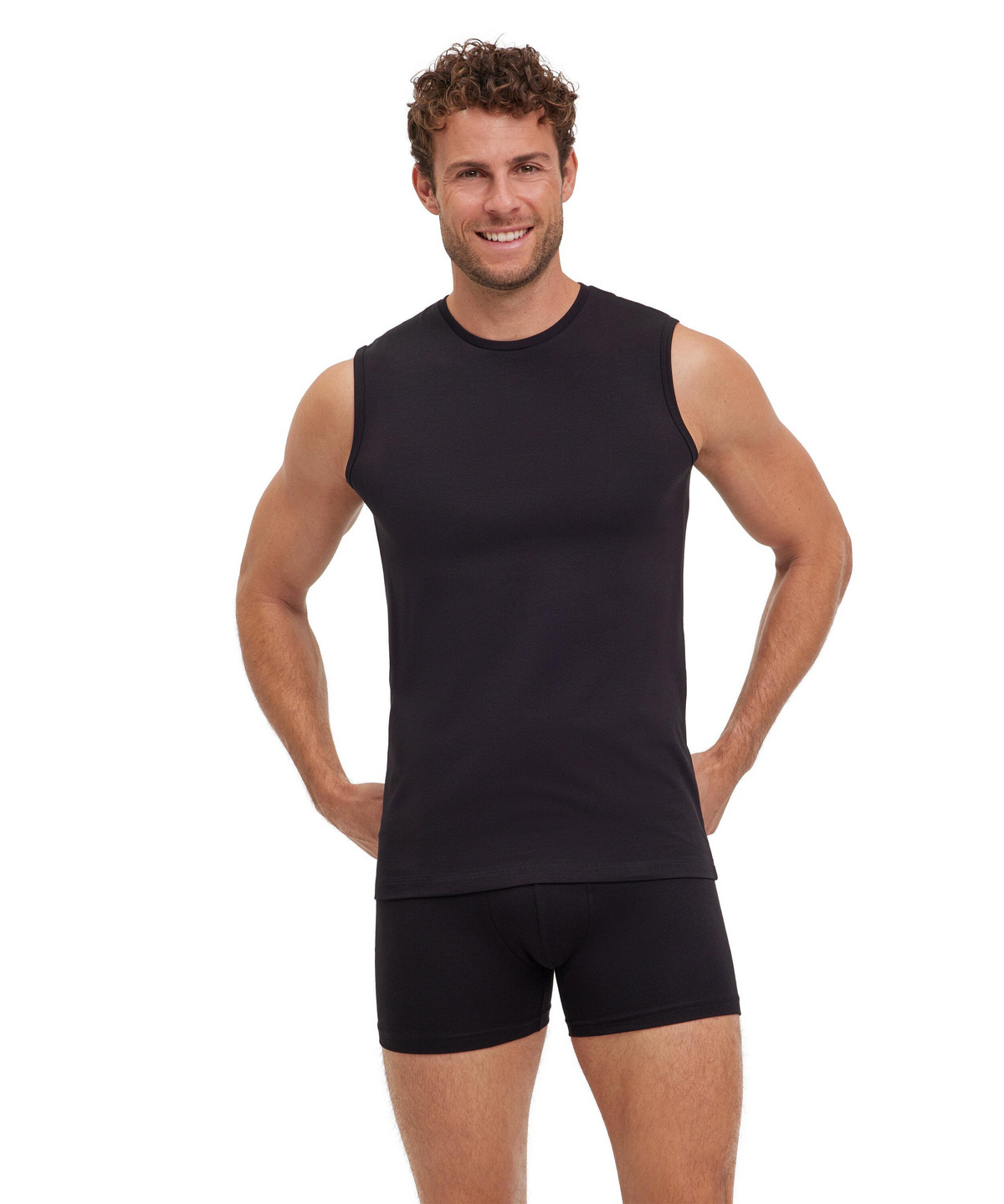 FALKE Daily Comfort Multipack Muscle Shirt M S/l Sh cotone traspirante confezione di 2 pezzi, Intimo Uomo, Bianco White 2000, S