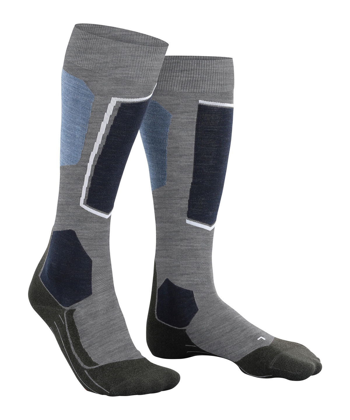 SK6 Pro Women Skiing Knee-high socks (Grey)