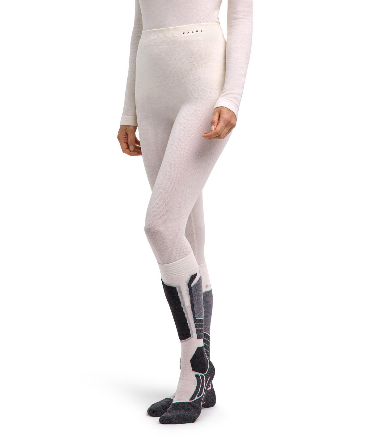Thermozone 3/4 Women Tights Wool-Tech (White)