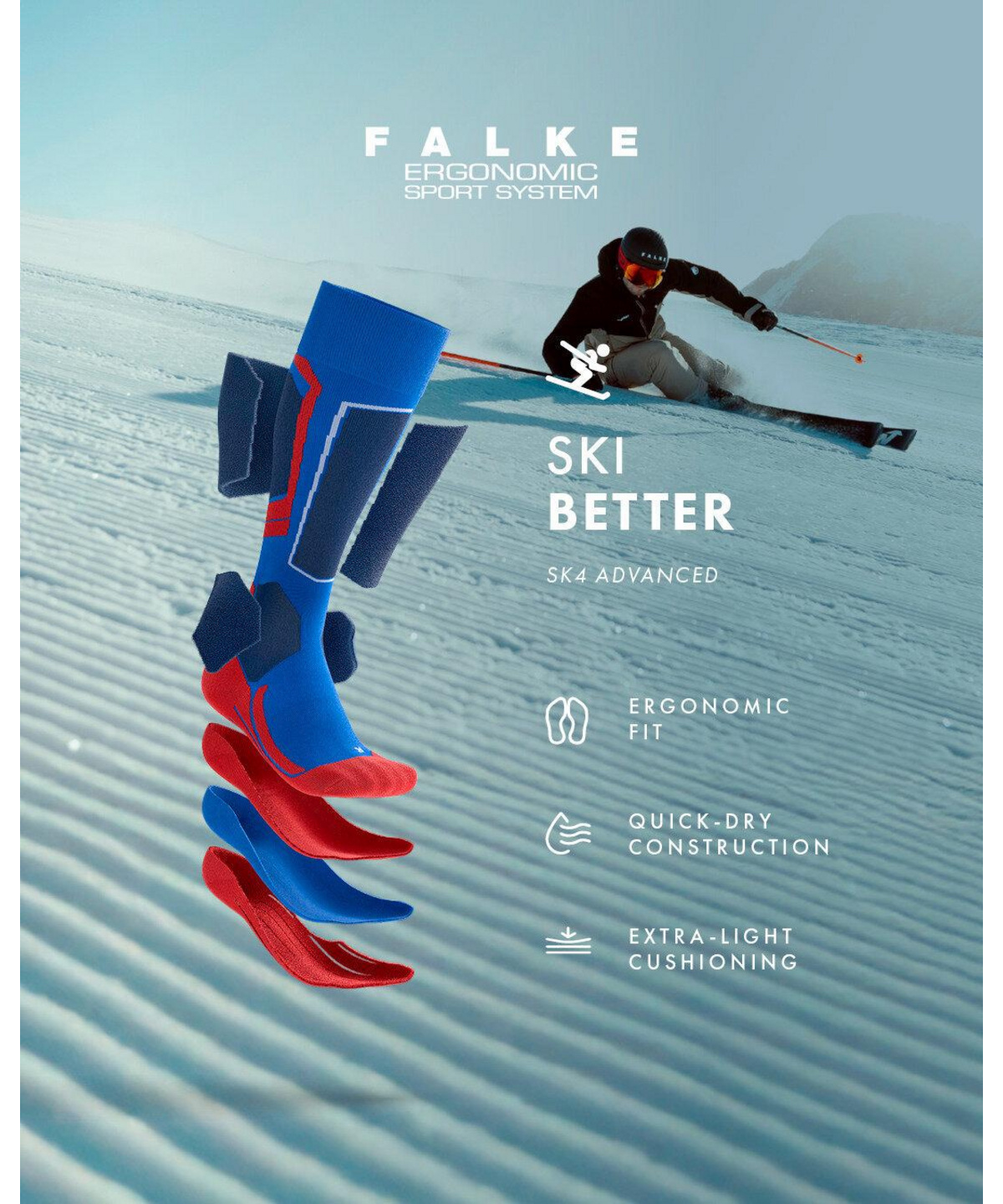 マクファーレン MLB 3PK レッドソックス/オルティス・シリング・バリテック Skiing Socks SK4 Men (Orange) | FALKE