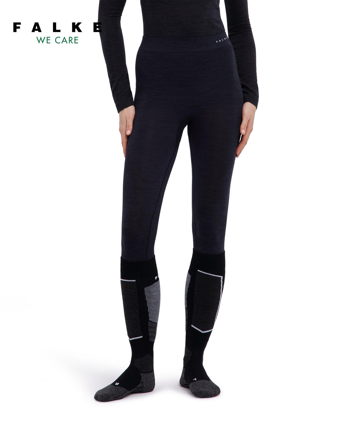 Wollen Sportbroek Kinderen FALKE Wool-Tech Kinderbroek - Functionele Onderlaag Voor Koude Dagen, Sneldrogend En Ademend Wollen Ondergoed Voor Skiën En Outdoor