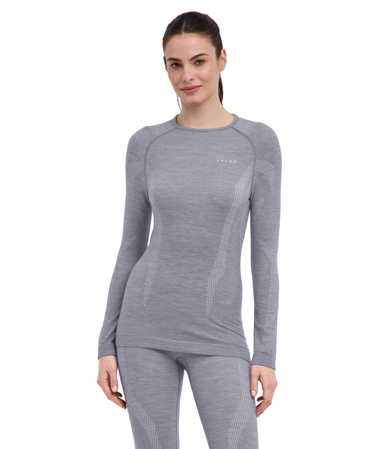 Women Long-Sleeve Shirt Wool-Tech (Grey)