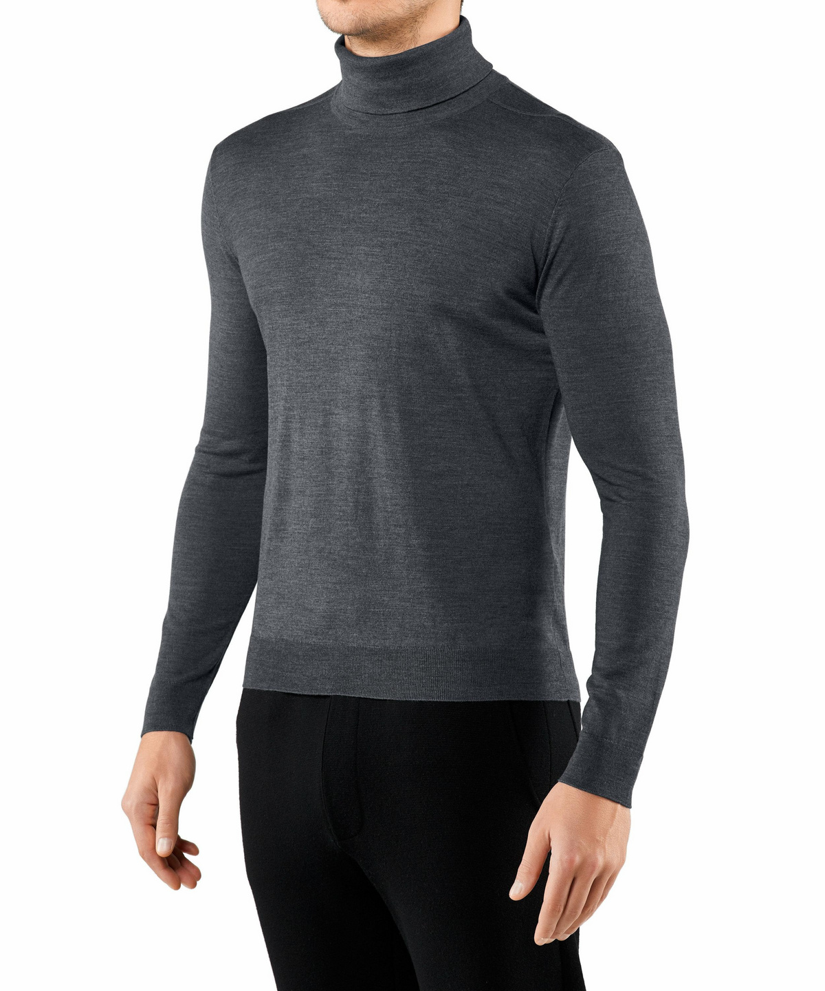 mens fine knit roll neck jumper