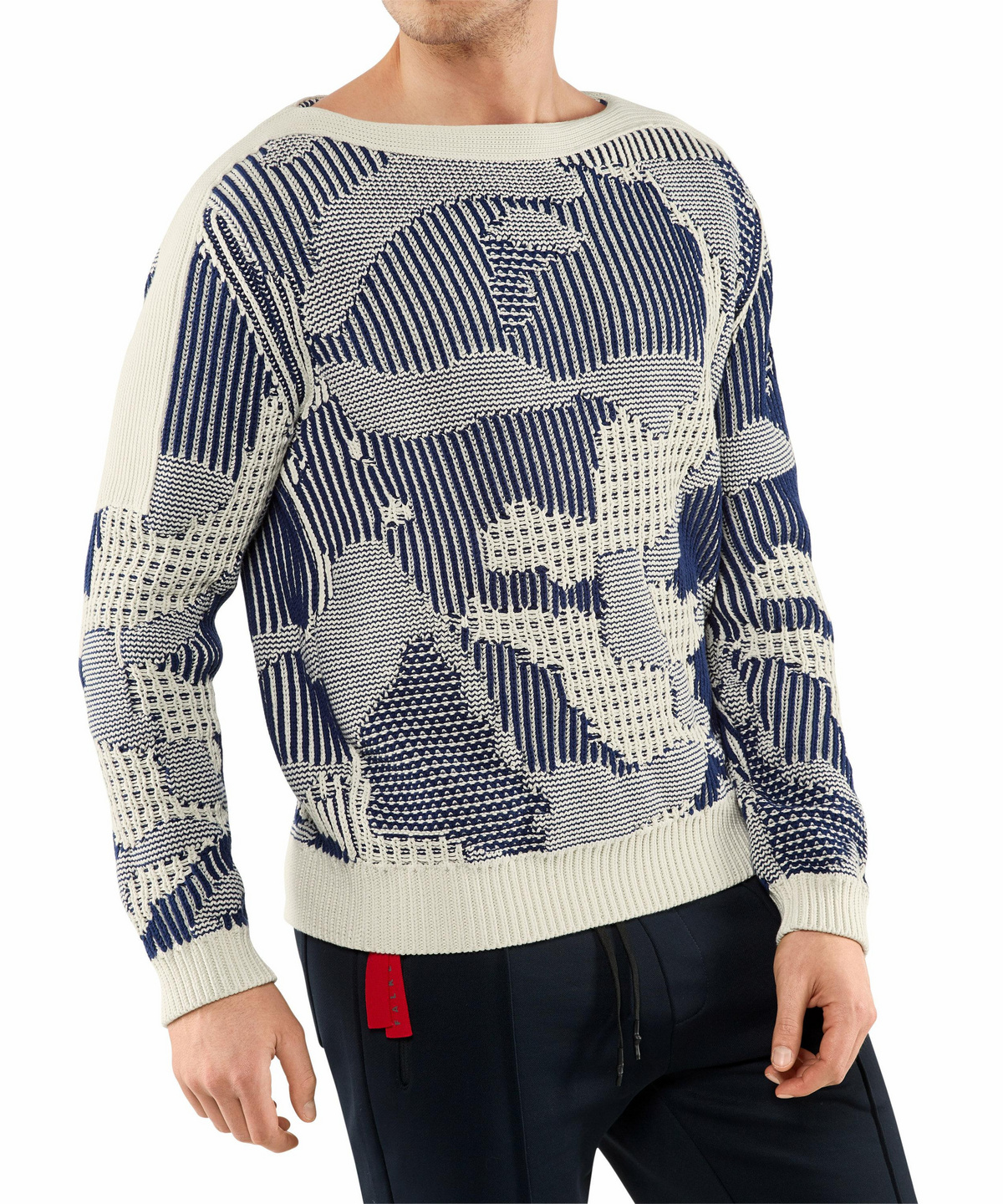 boat neck sweater men