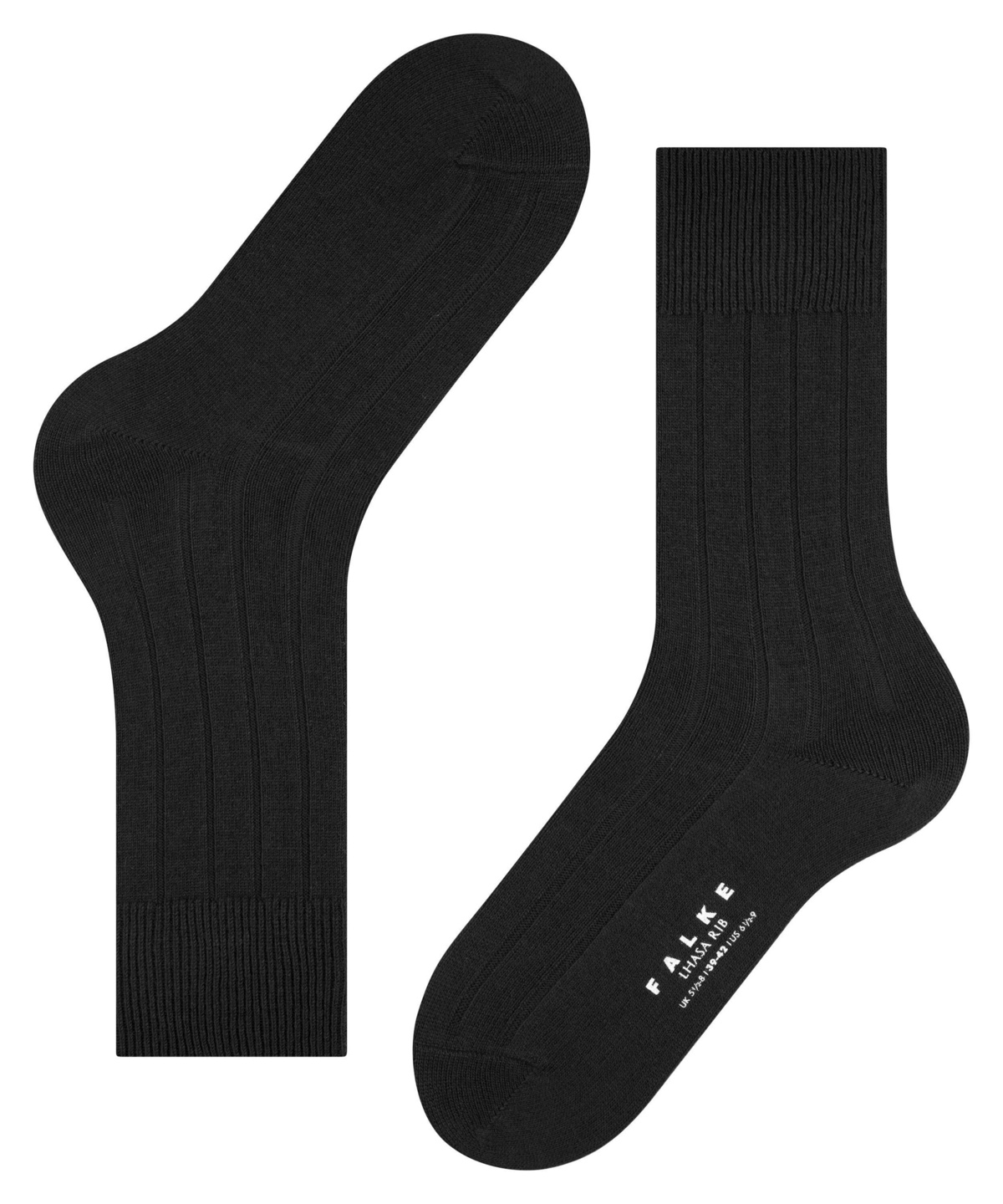 Short Socks Lhasa Rib (Black) | FALKE