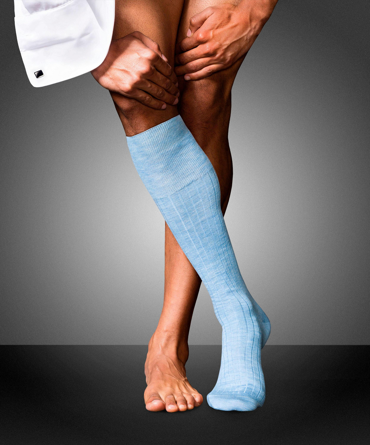 Knee-high No. 2 - Finest Cashmere (Blue 