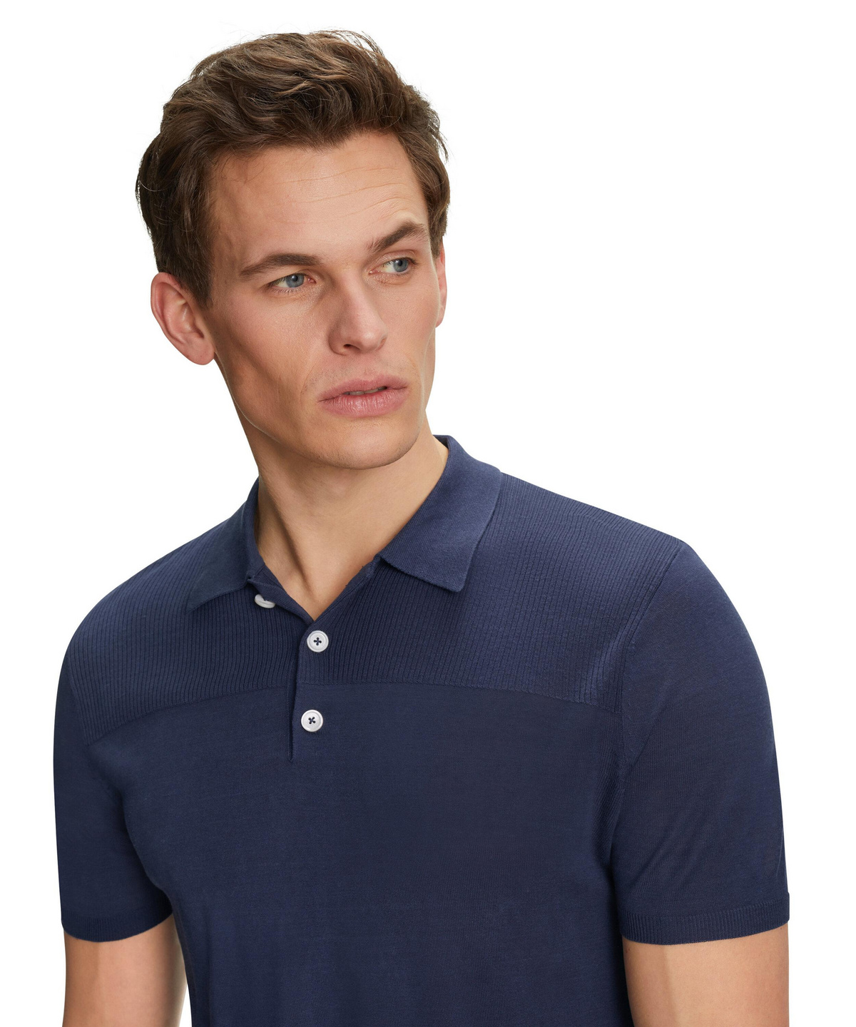 Men Polo-Shirt Polo (Blue) | FALKE