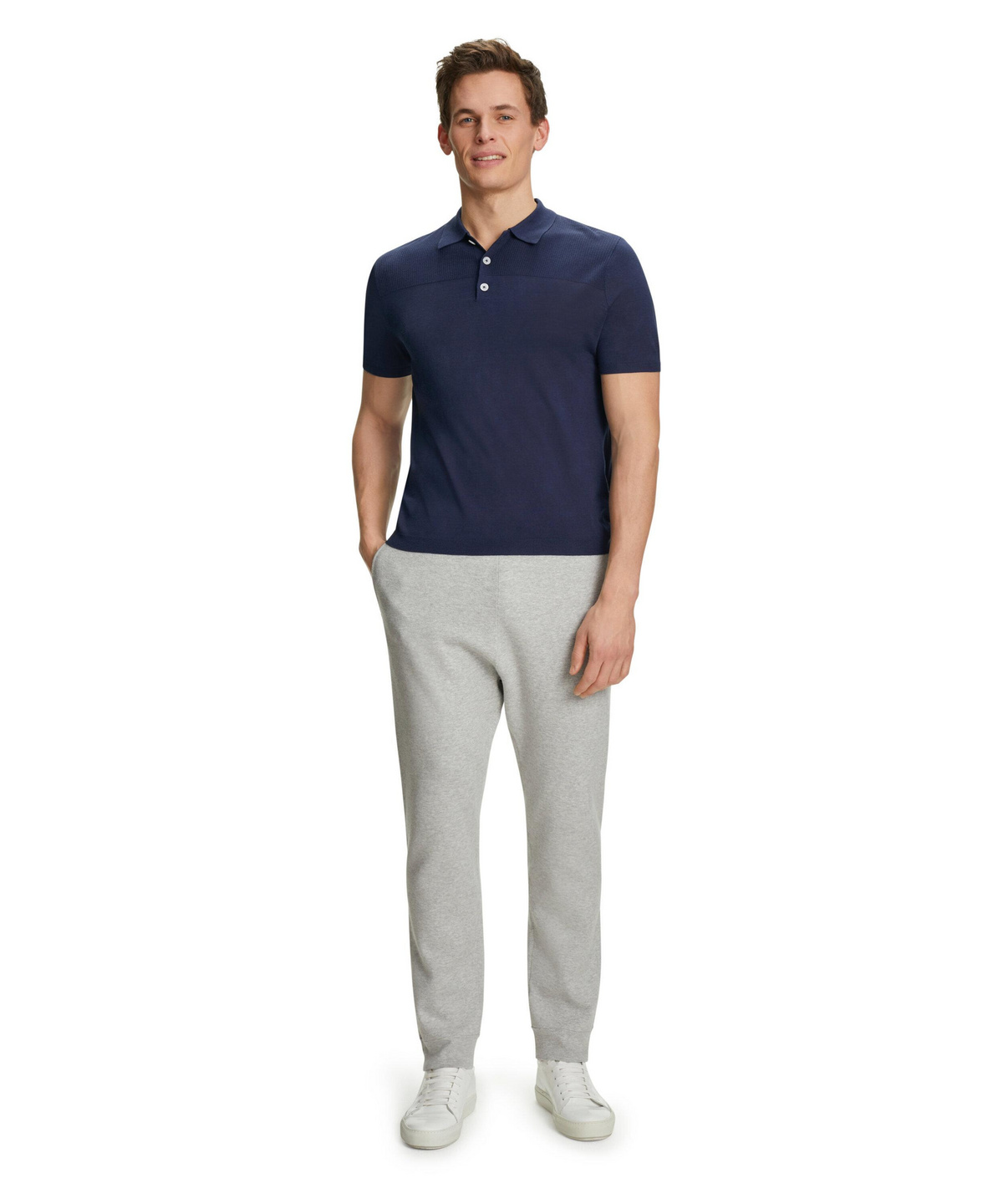 Men Polo-Shirt Polo (Blue) | FALKE