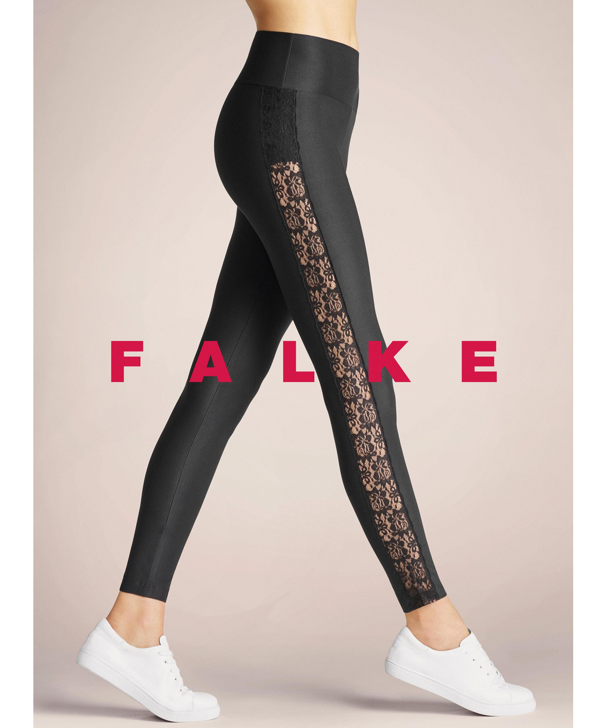 Lace Women Leggings (Black) | FALKE