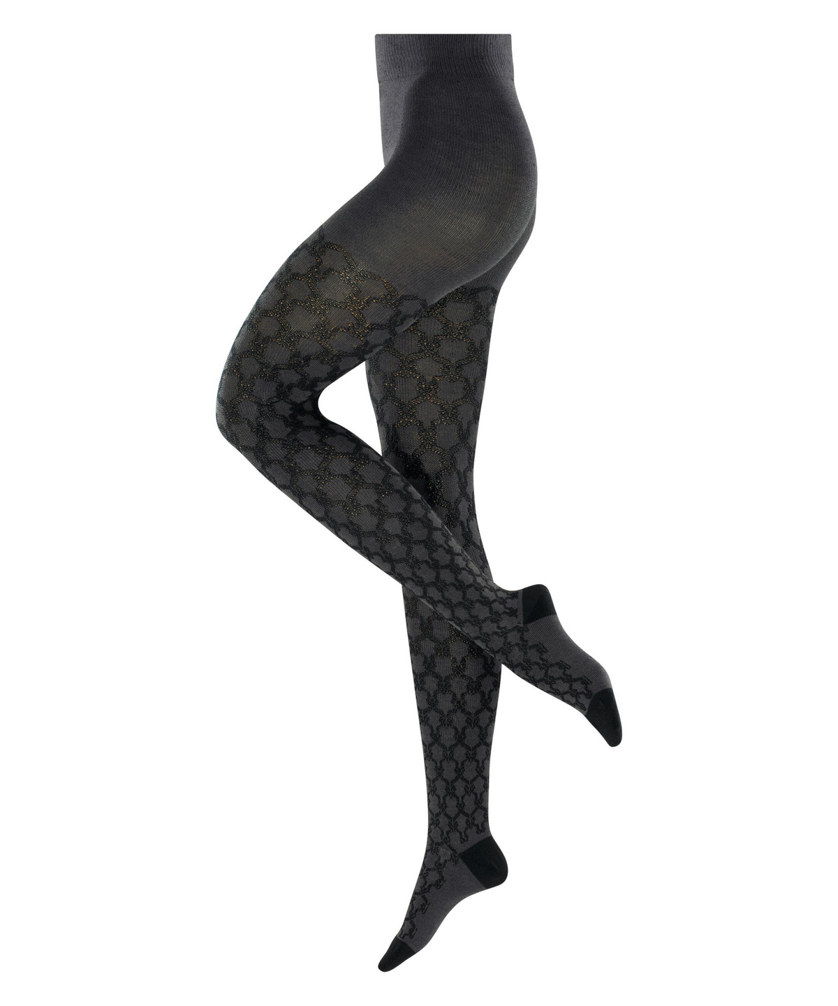 Cream Cable Women Tights (Black) | FALKE