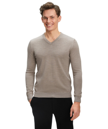 Herren Bekleidung Pullover und Strickware Rundhals Pullover H&M V-Pullover aus Baumwolle in Grau für Herren 