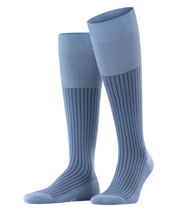 LUSANA Trachten-Kniestrümpfe in Blau für Herren Herren Bekleidung Unterwäsche Socken 