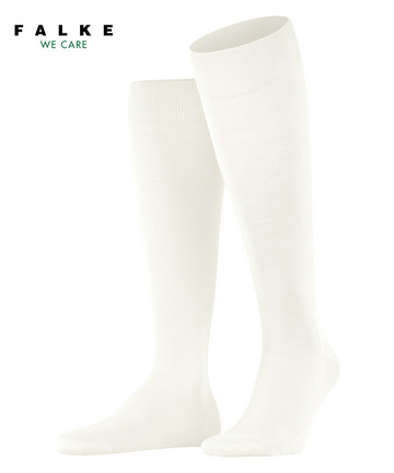FALKE Men's Airport Knee-High Socks Merino Wool Cotton Black Grey More Colours Thin And Light Warm Long Socks Plain For Work Or Casual Looks In Winter 1 Pair 