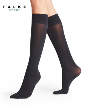 FALKE Synthetic Energize Black 30 Denier Knee-high Socks Womens Clothing Hosiery 