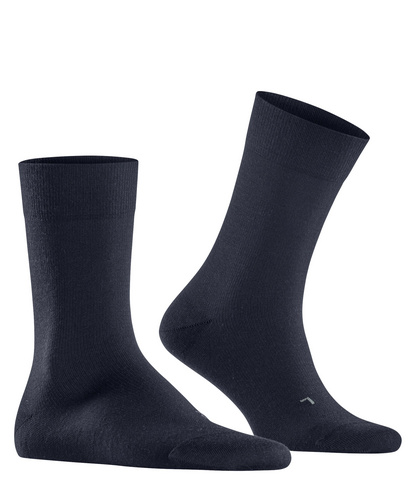 FALKE Heren Kniekousen Energizing Cotton M Kh katoen met compressie 1 paar, Blauw Deep Blue 6418, 41-42