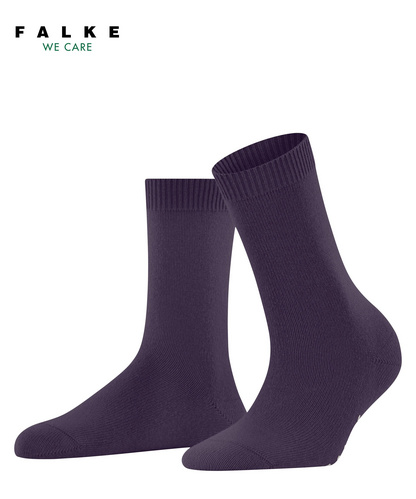 Chaussettes Chaudes FALKE Bedsock Rib Pour Femme - Laine Et Cachemire - Mi-mollet - Intérieur Relaxation Hiver