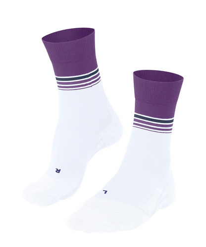 FALKE RU4 Endurance W So Coton Anti-ampoule 1 Paire, Chaussettes De Course Femme, Bleu Fiji 6423, 39-40