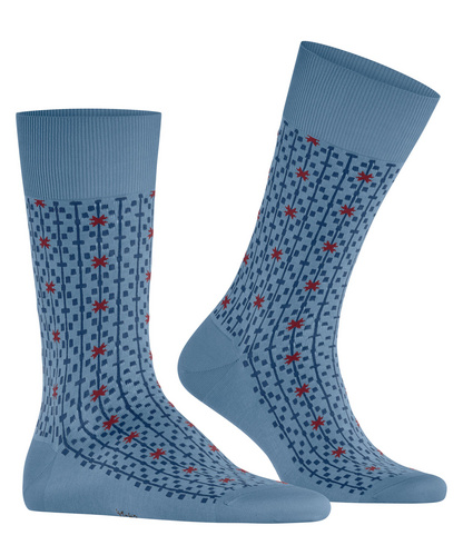 Falke Calzini Unisex In Cotone Biologico Con Motivo A Righe - Modello Block Stripe 12568 (Taglie 37-48)