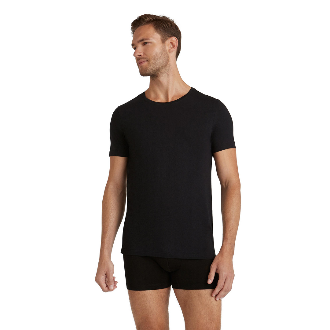 FALKE Herren T-Shirt Rundhals Daily Natural