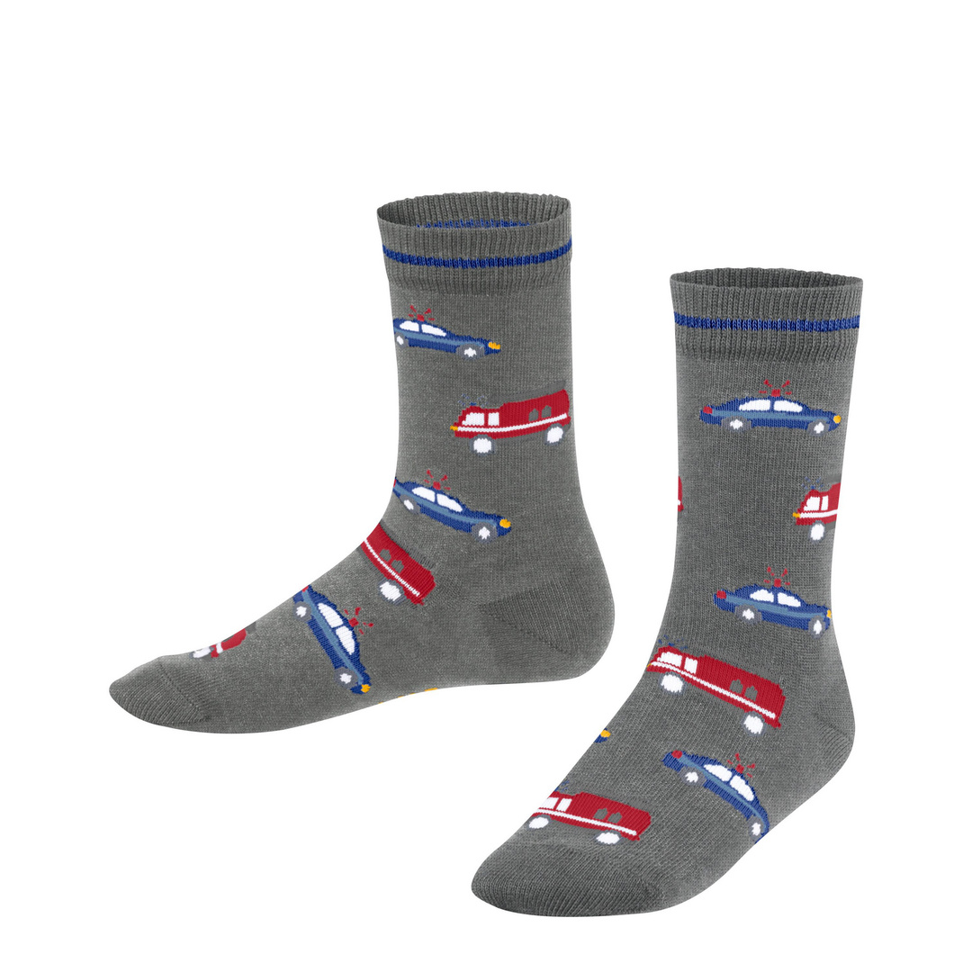 FALKE Police and Fire Cars Kids Socks