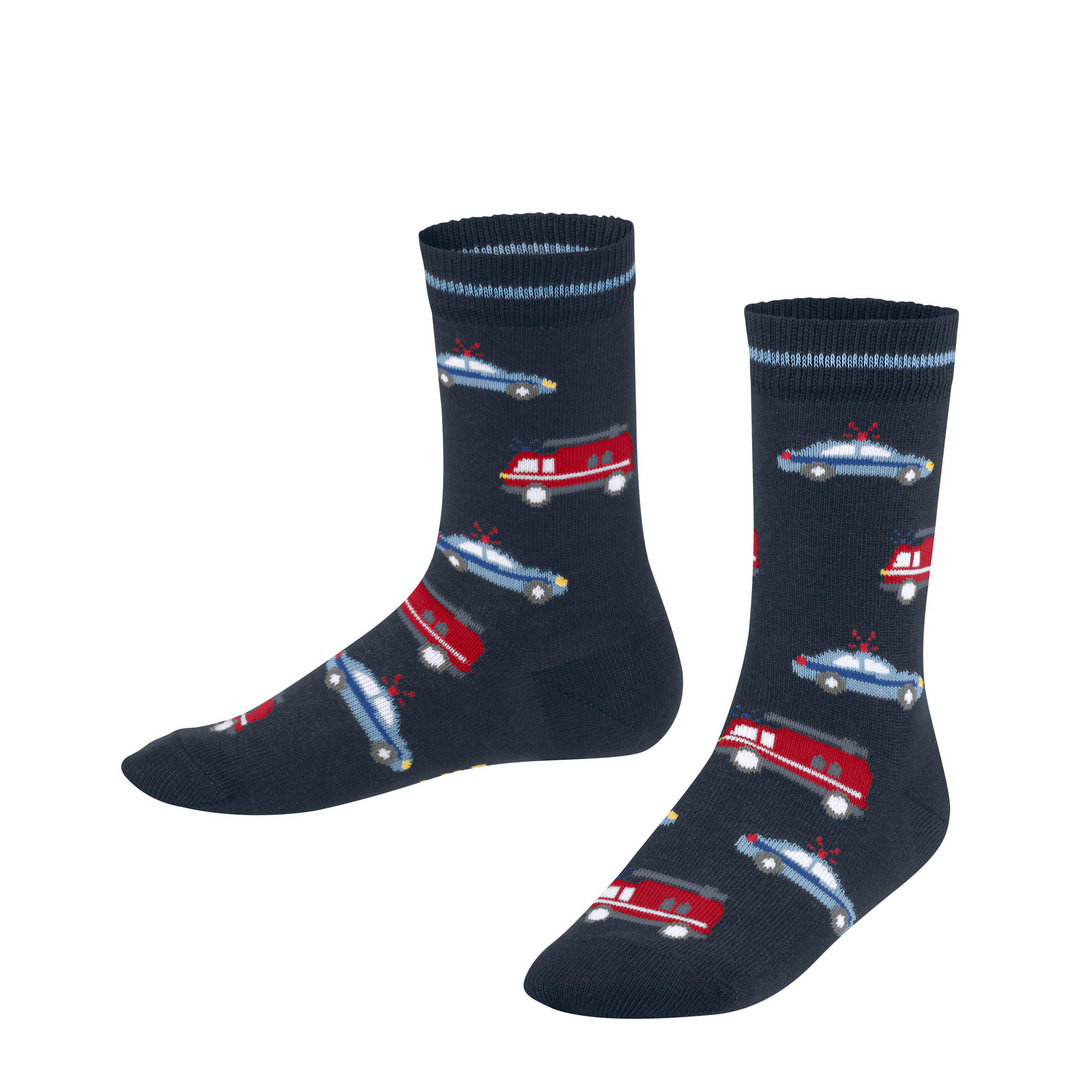 FALKE Police and Fire Cars Kids Socks