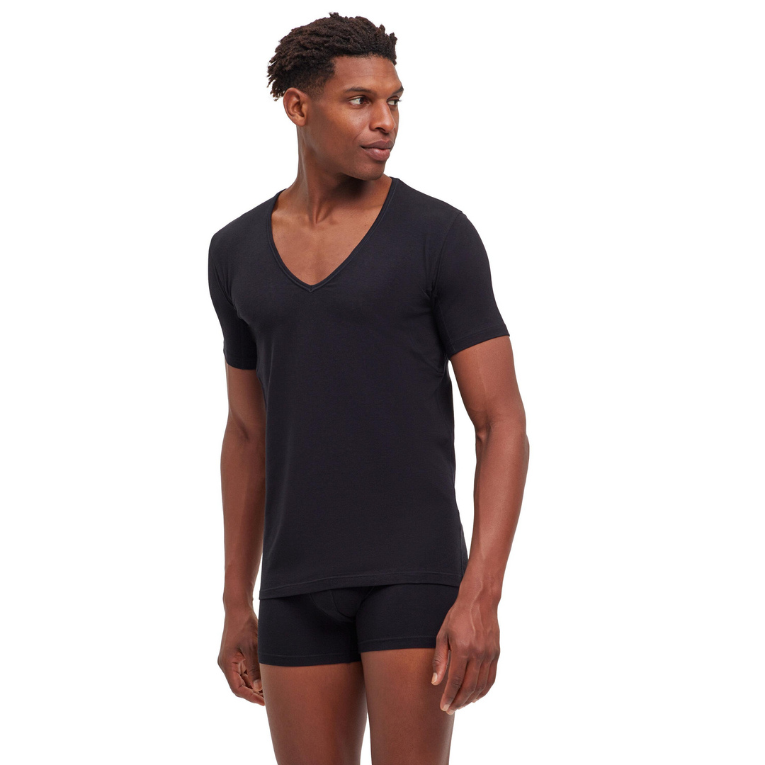 FALKE Herren T-Shirt V-Ausschnitt Daily Climate Control