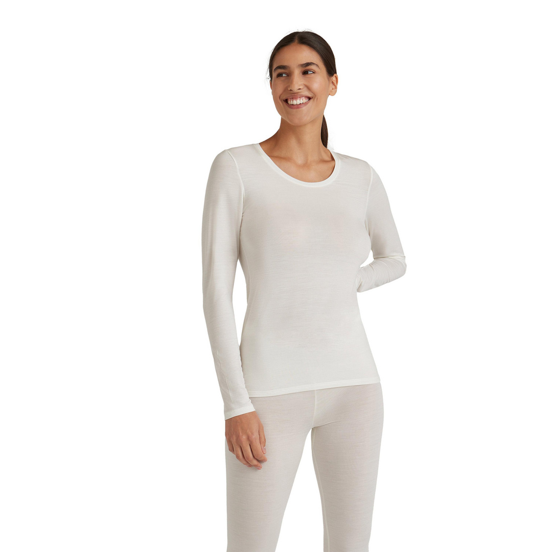 FALKE Damen Langarmshirt Rundhals Daily ClimaWool