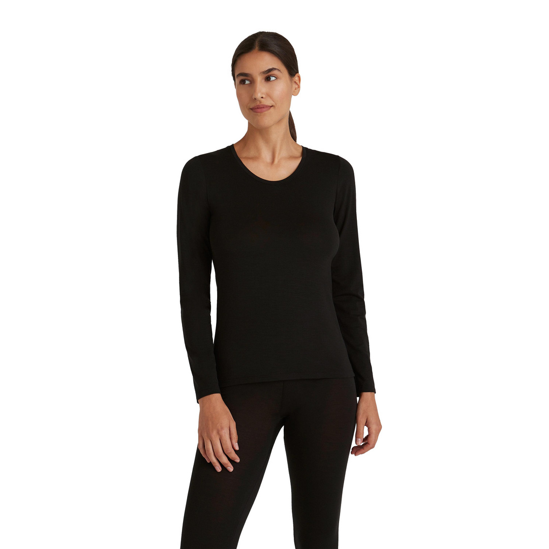 FALKE Damen Langarmshirt Rundhals Daily ClimaWool