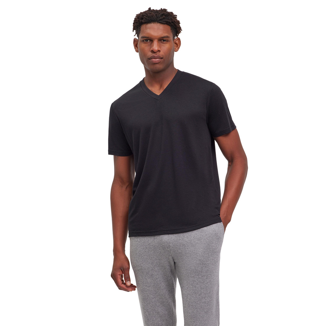 FALKE Herren T-Shirt V-Ausschnitt