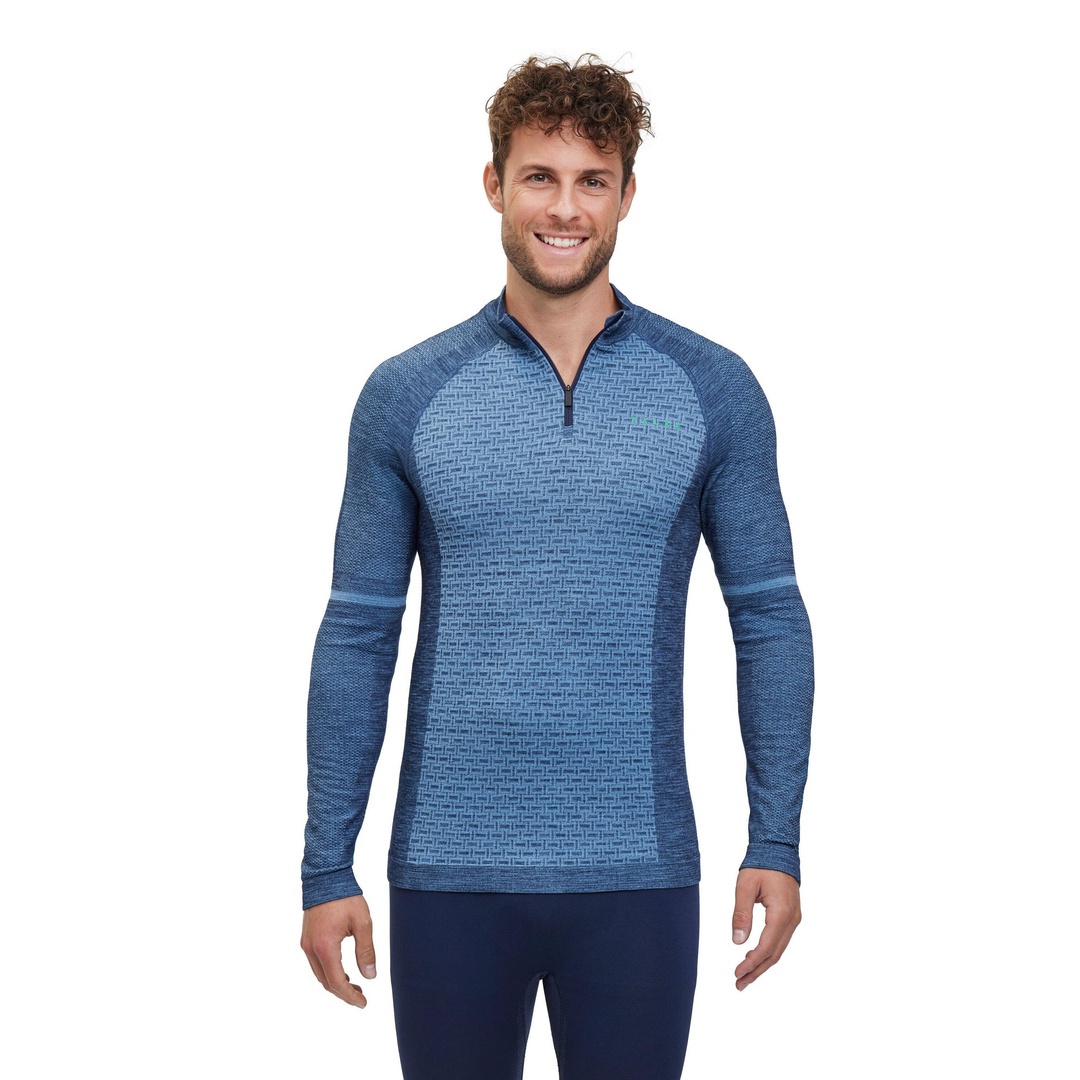 FALKE Herren Skiing Langarmshirt Stehkragen