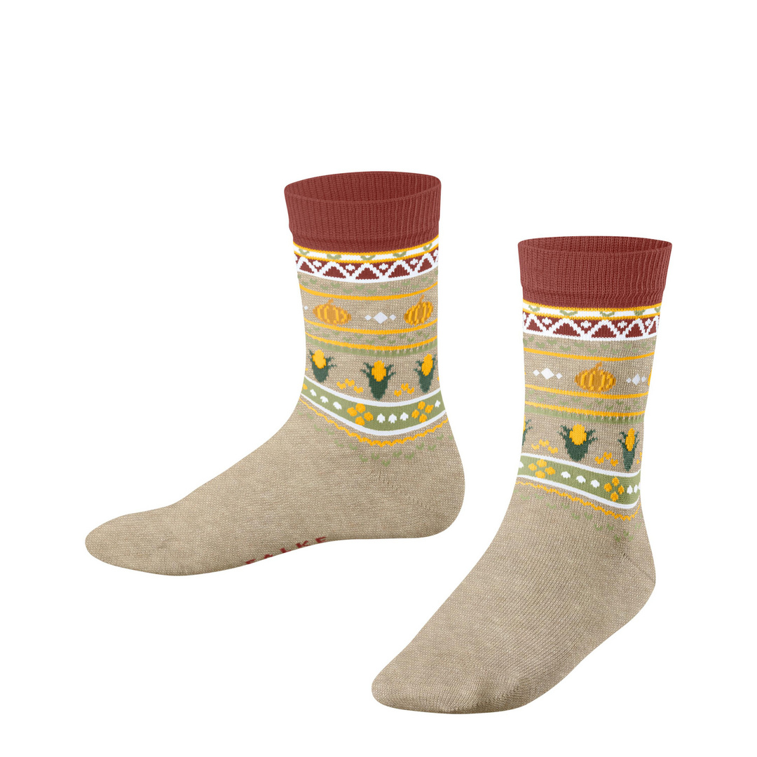 Falke Pumpkin Fair Isle Kinder Socken