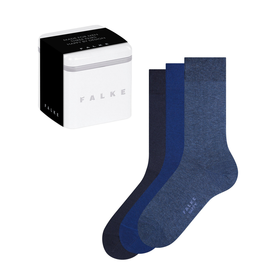 Happy Box 3-Pack Herren Socken
