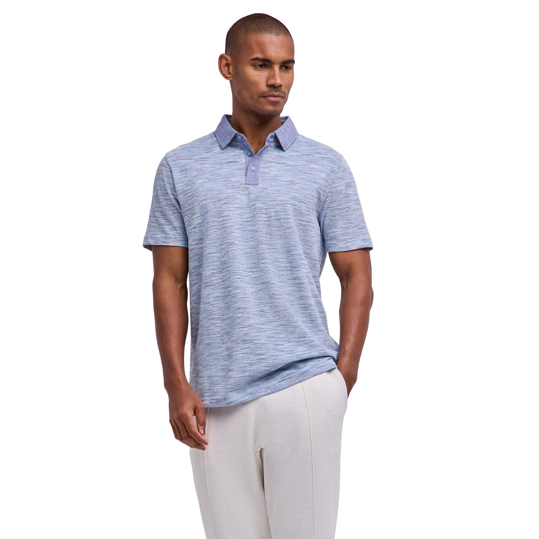 Cotton Linen Herren Polo Shirt