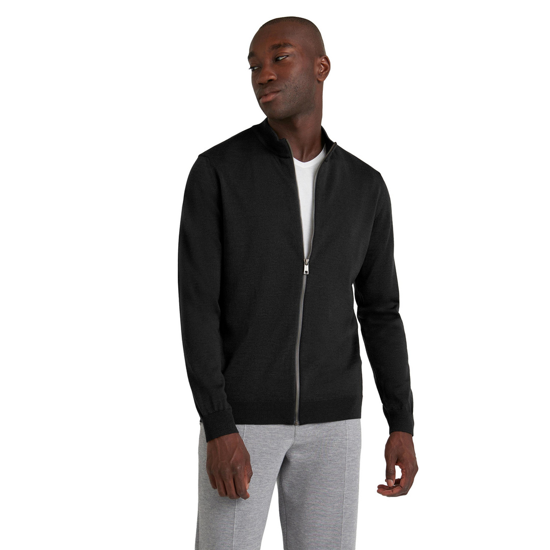 FALKE Pure Merino Wool Men Zip jacket
