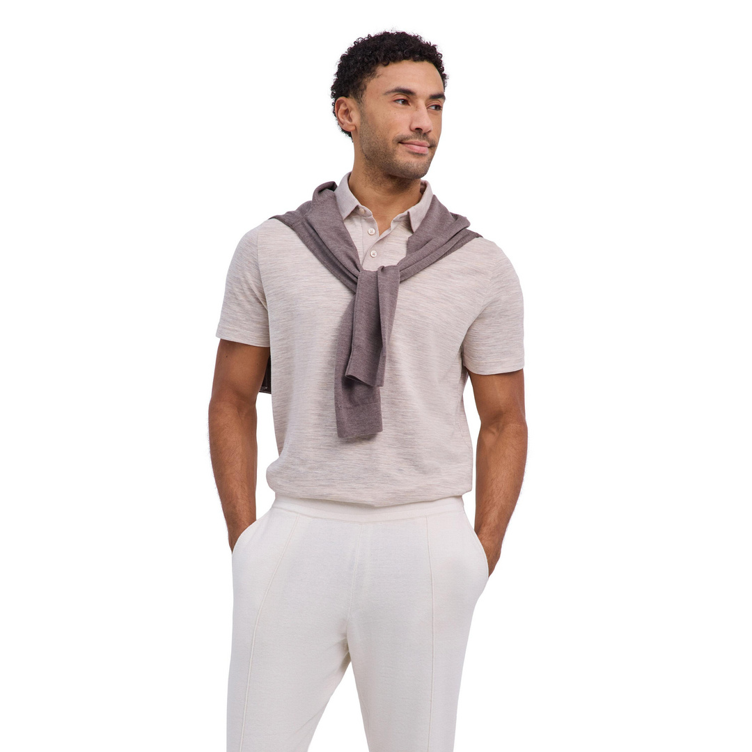 FALKE Cotton Linen Men Polo Shirt