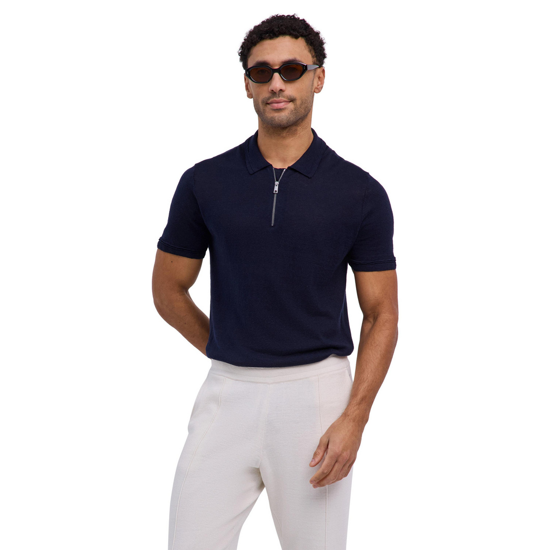 FALKE Silk Linen Herren Polo Shirt