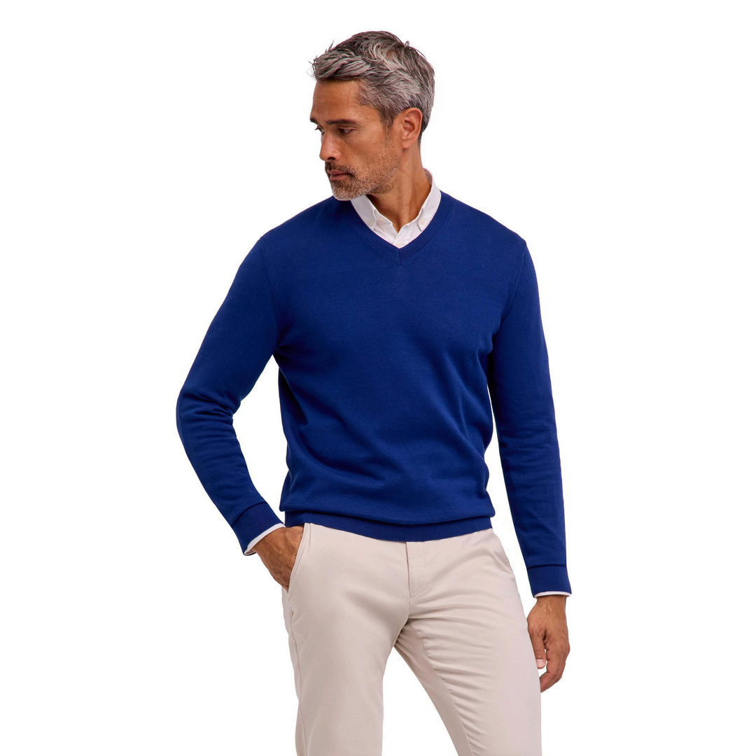 FALKE Cotton Knit Hommes Pull-over FALKE Cotton Knit Hommes Pull-over